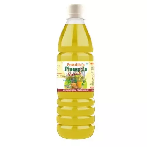 Prakrithi's Pineapple Squash- 700ml Prakrithi's Pineapple Squash- 700ml