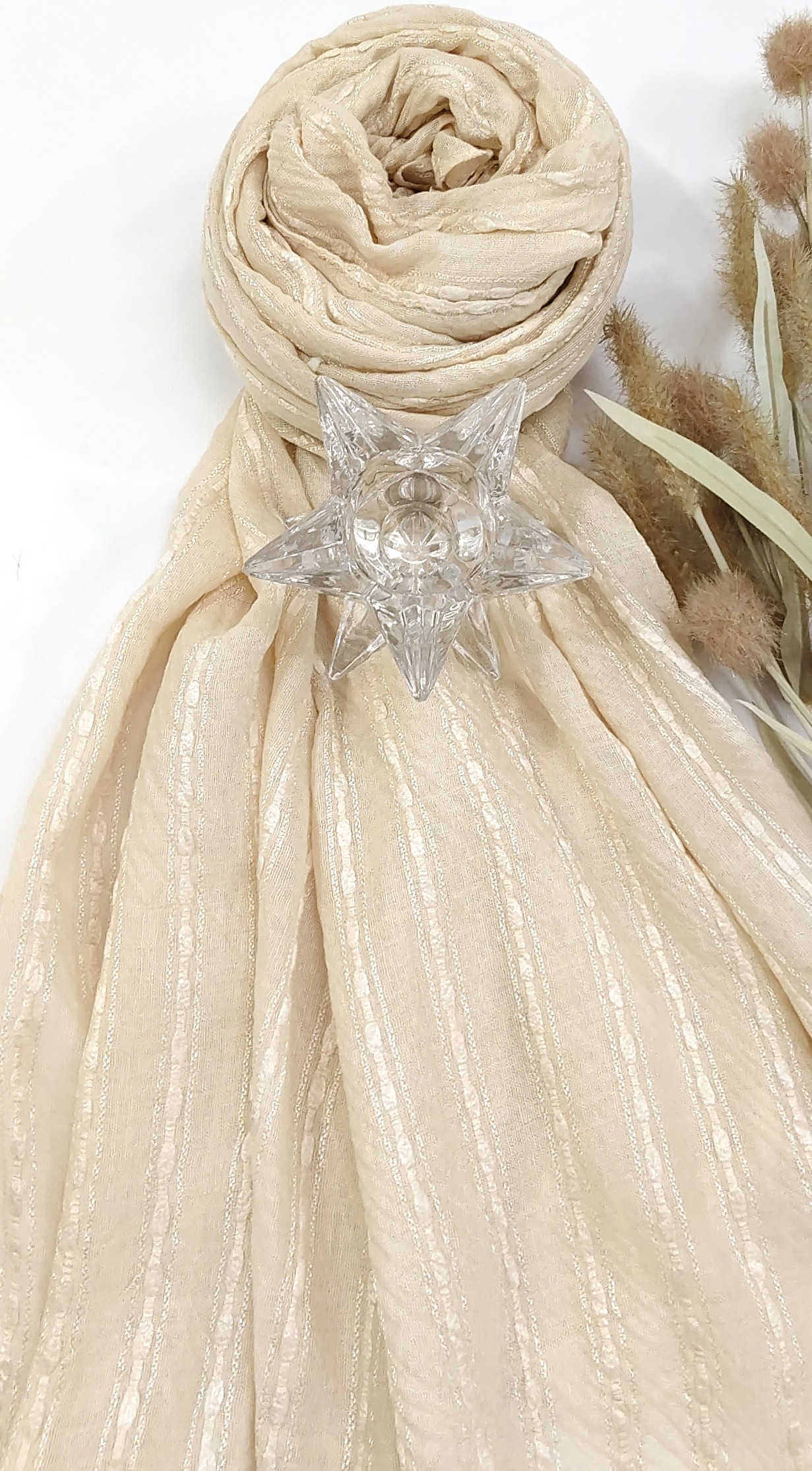 Premium Jasmine Cotton Thread Butti Hijab