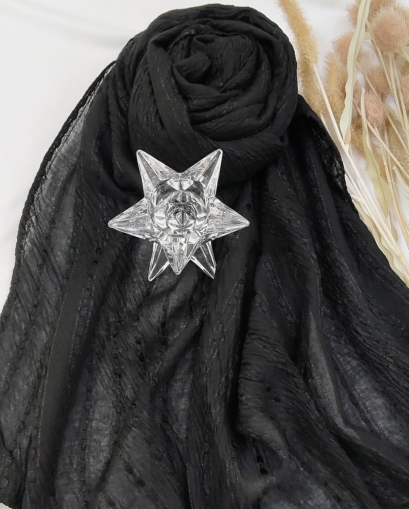 Premium Jasmine Cotton Thread Butti Hijab