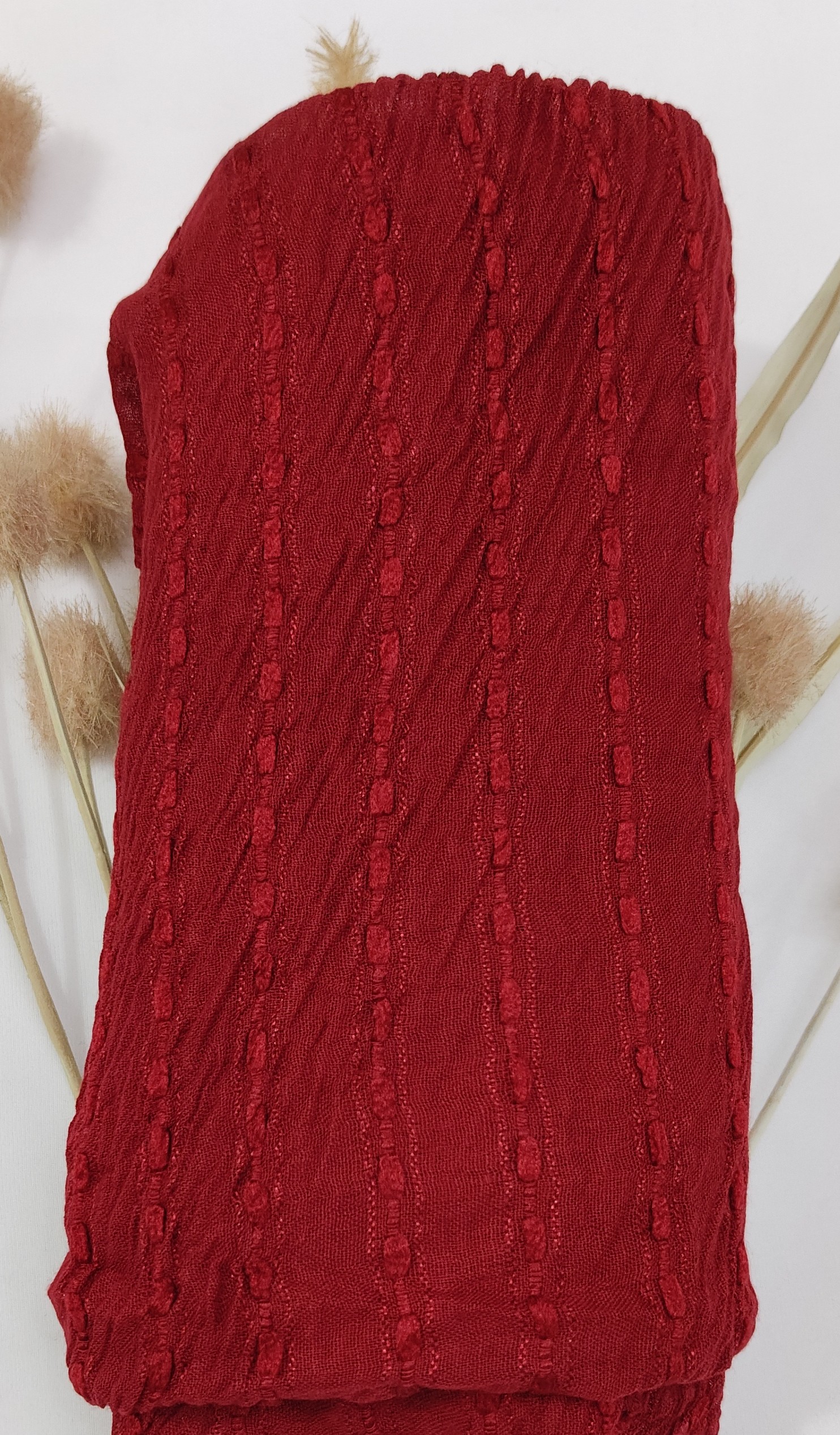 Premium Jasmine Cotton Thread Butti Hijab