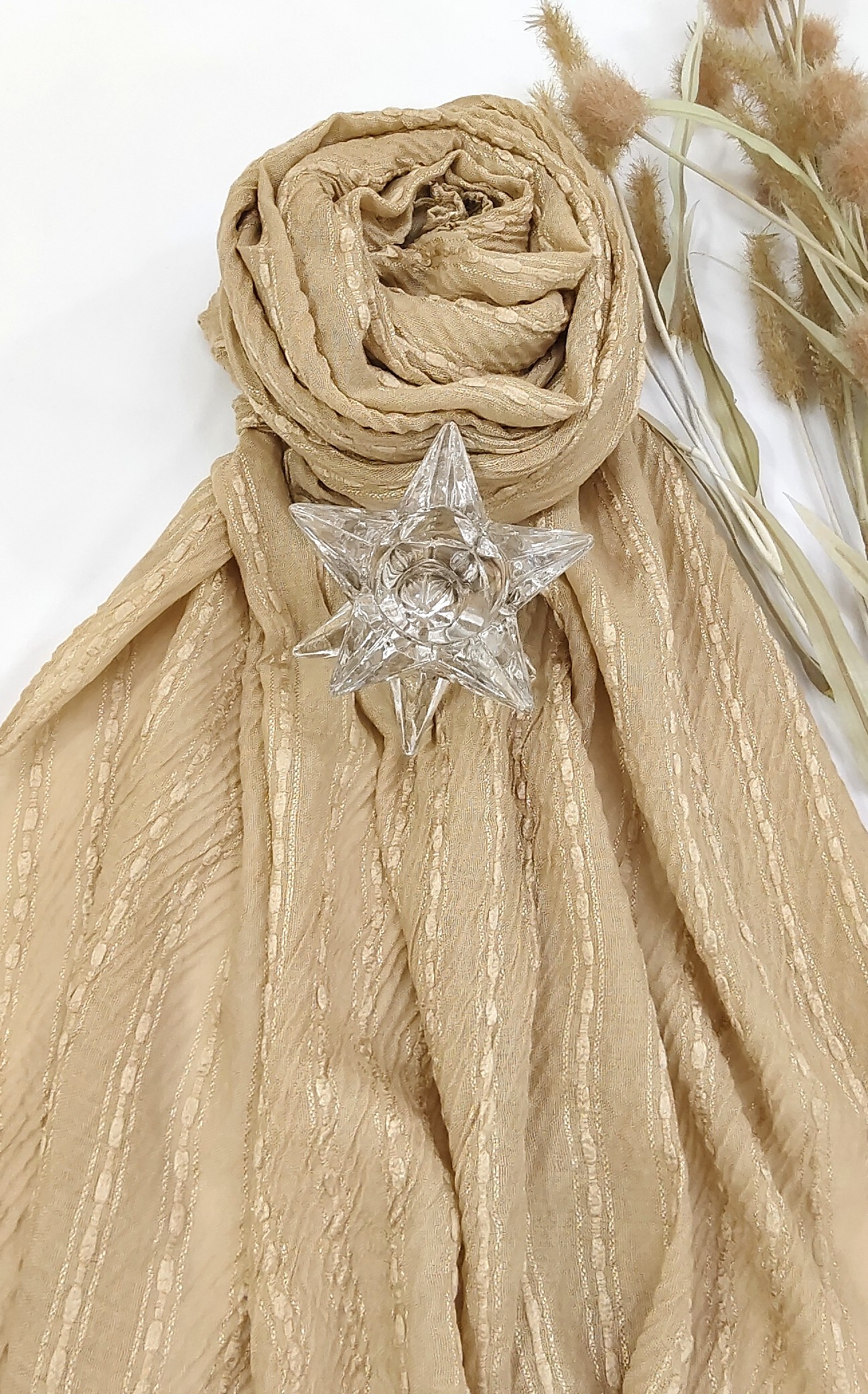 Premium Jasmine Cotton Thread Butti Hijab