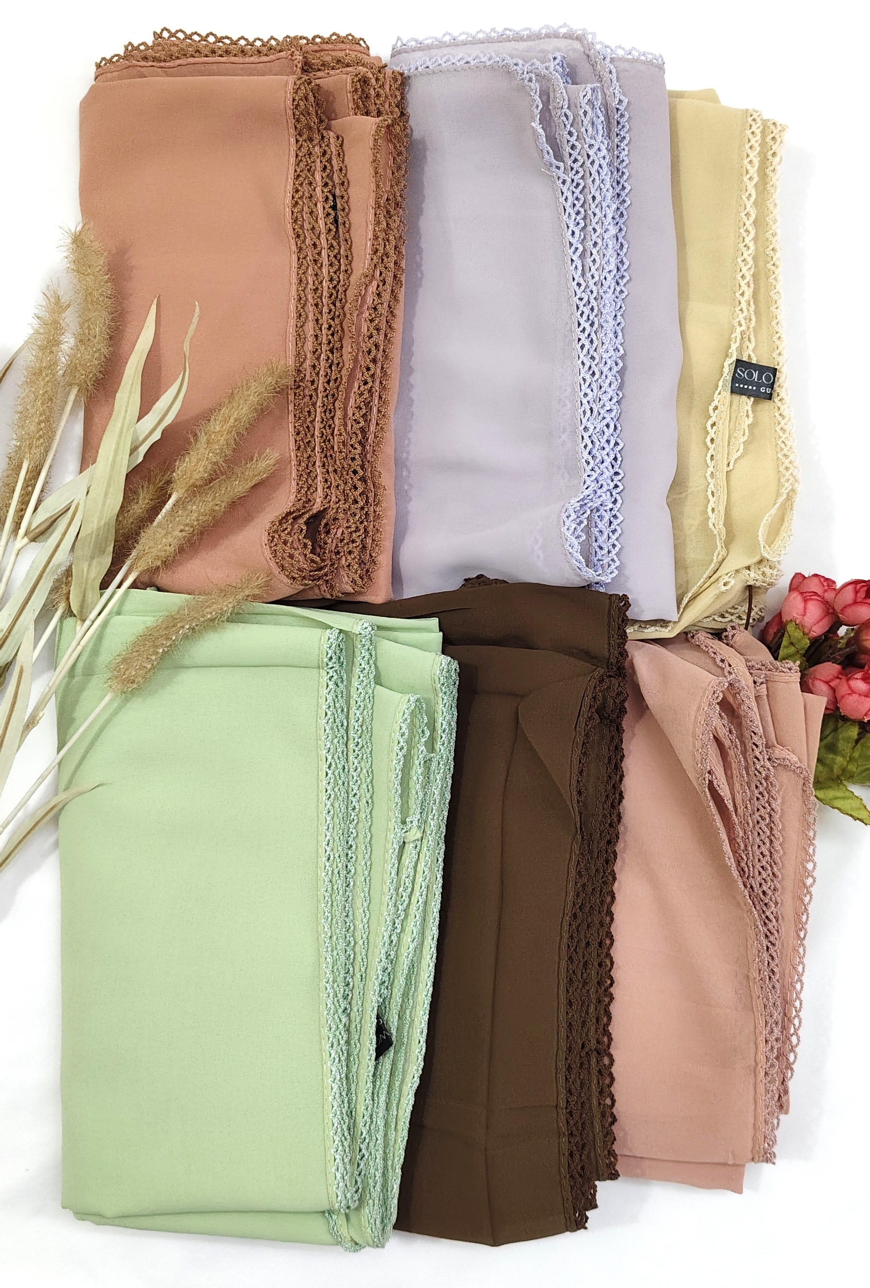 Premium Malaysian Georgette Crochet Border