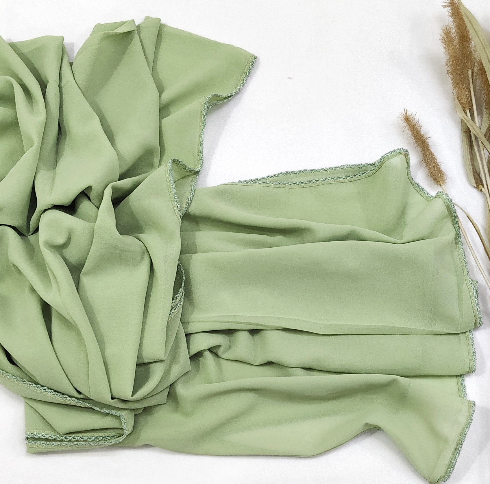 Premium Malaysian Georgette Crochet Border