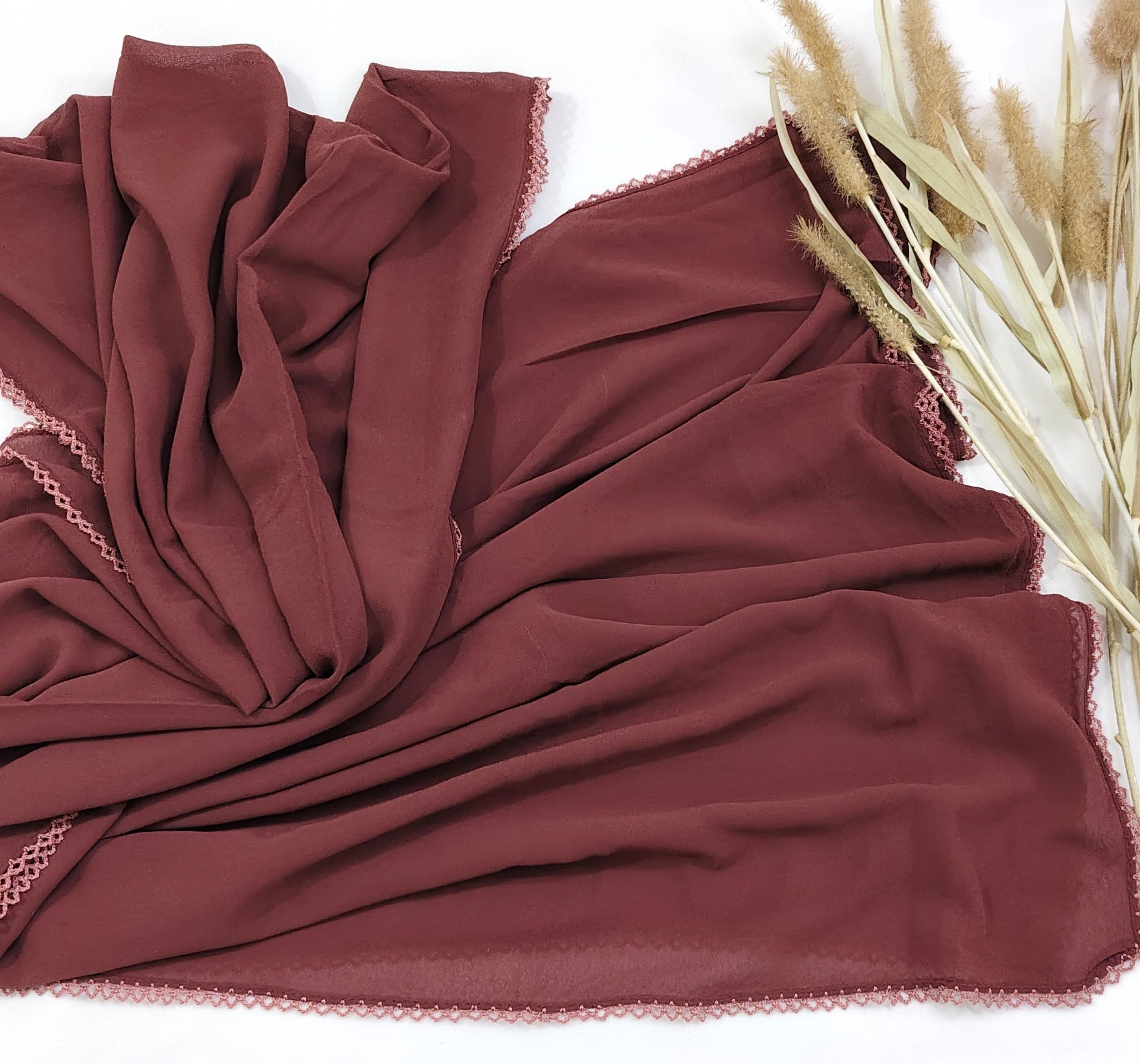 Premium Malaysian Georgette Crochet Border