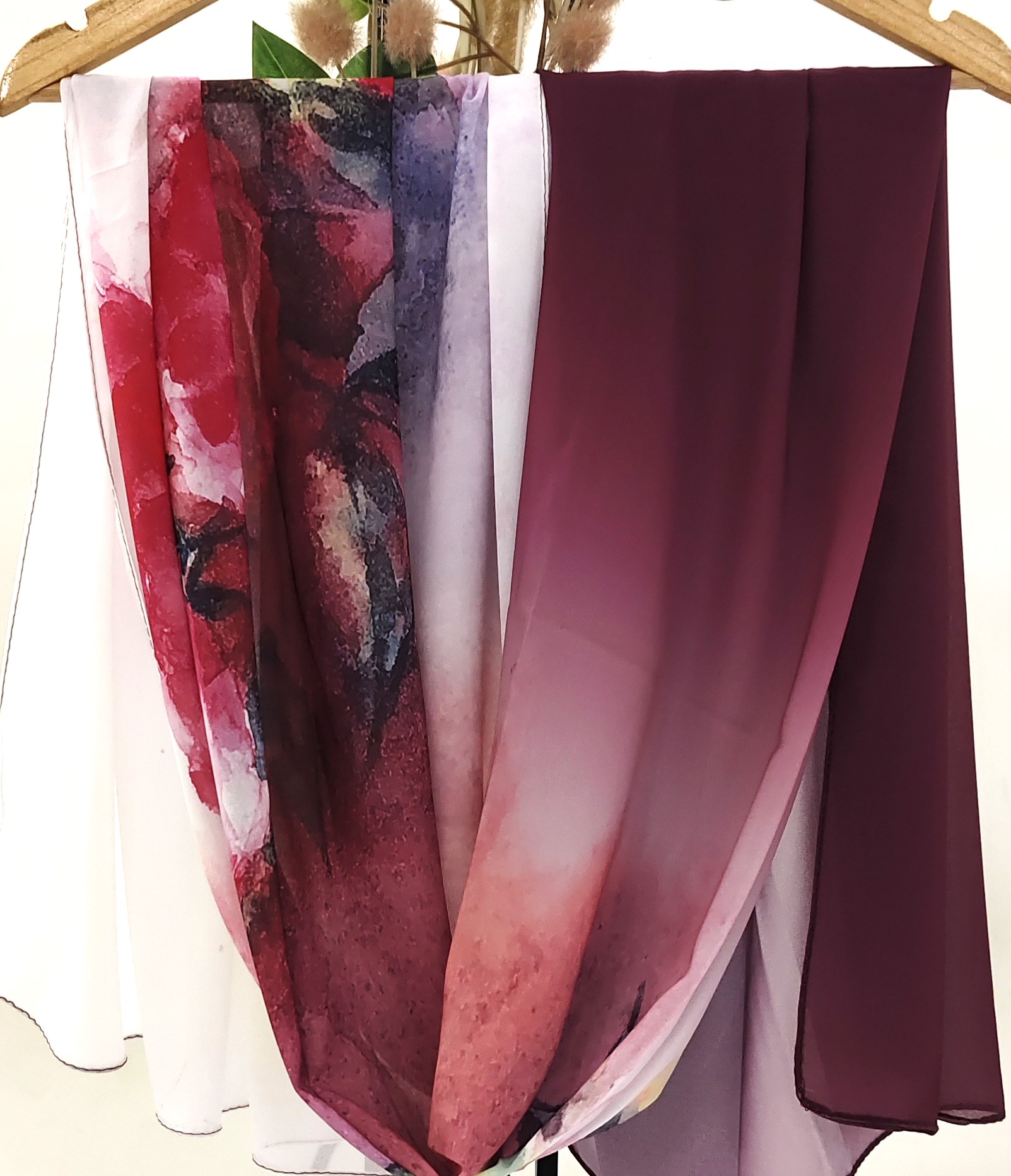 Premium Malaysian Heavy Chiffon MultiColor Hijab