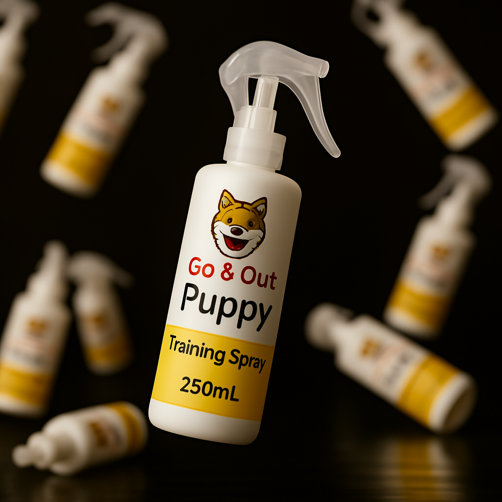 Go & Out Potty Training Spray – Behavior Training Aid for Puppies & Dogs (250ml)