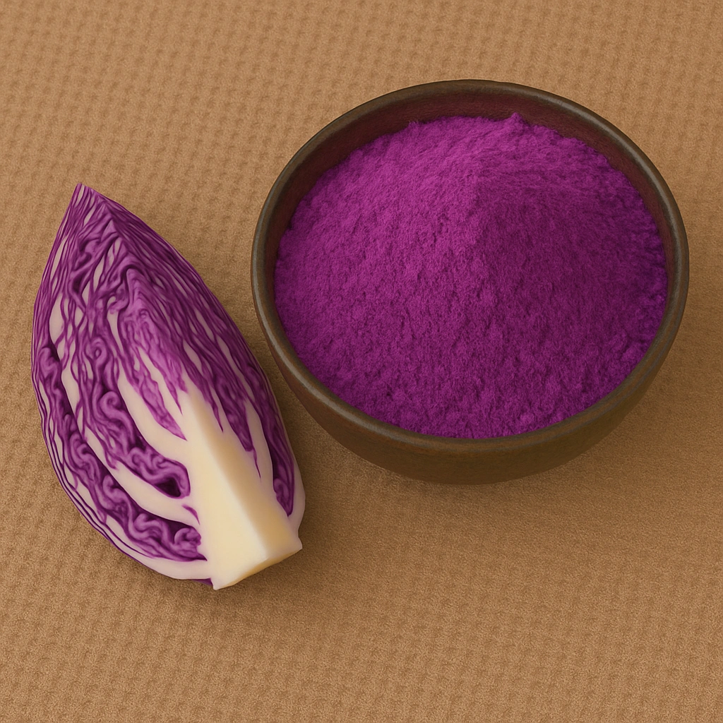 Purple cabbage - food color