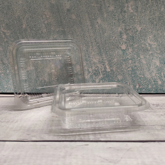 Pvc 375 ML Hinged Box for cake Pvc 375 ML Hinged Box for cake