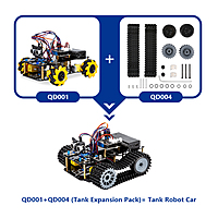 ESP32 Tank Robot Car Expansion Pack for QD001 (Without Car)