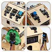 DIY Smart Home kit ESP32 Starter Automation Projects Wooden House Electron Robot Kit