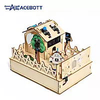 DIY Smart Home kit ESP32 Starter Automation Projects Wooden House Electron Robot Kit