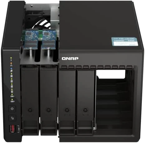 QNAP TS-453E-8G Quad Core 4 Bay Desktop Network Attached Storage Enclosure - Black QNAP TS-453E-8G Quad Core 4 Bay Desktop Network Attached Storage Enclosure - Black