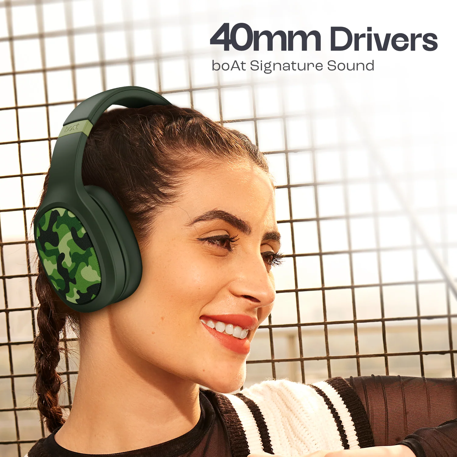 boAt Rockerz 460 (Army Green) boAt Rockerz 460 (Army Green)
