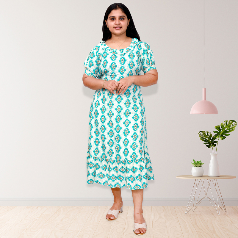Riya Premium Rayon Printed Frock --4