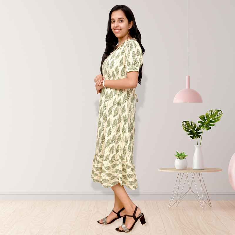 RIYA PREMIUM REYON PRINTED E FROCK TOP