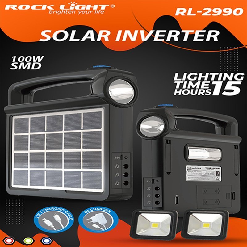 Solar Light + 2 Bulb + Mobile Charging Cable 6 hrs with Fan Solar Light + 2 Bulb + Mobile Charging Cable 6 hrs with Fan