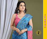 Madhubani Cotton Silk Gulaabi Madhubani Cotton Silk Gulaabi