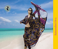 Kulfi Georgette Spark Blue