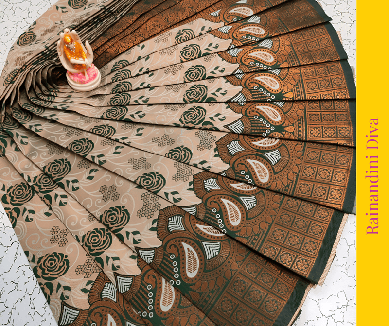 Samudrika Bridal Silk Harit Saree Samudrika Bridal Silk Harit Saree