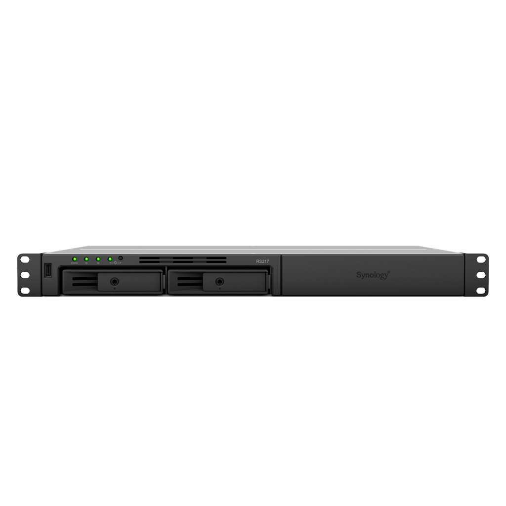 Synology RackStation RS217 – Compact 2-Bay Rackmount NAS for SMBs | Dual-Core CPU | Hardware Encryption | Dual LAN | USB 3.0 | Surveillance & Backup Ready Synology RackStation RS217 – Compact 2-Bay Rackmount NAS for SMBs | Dual-Core CPU | Hardware Encryption | Dual LAN | USB 3.0 | Surveillance & Backup Ready
