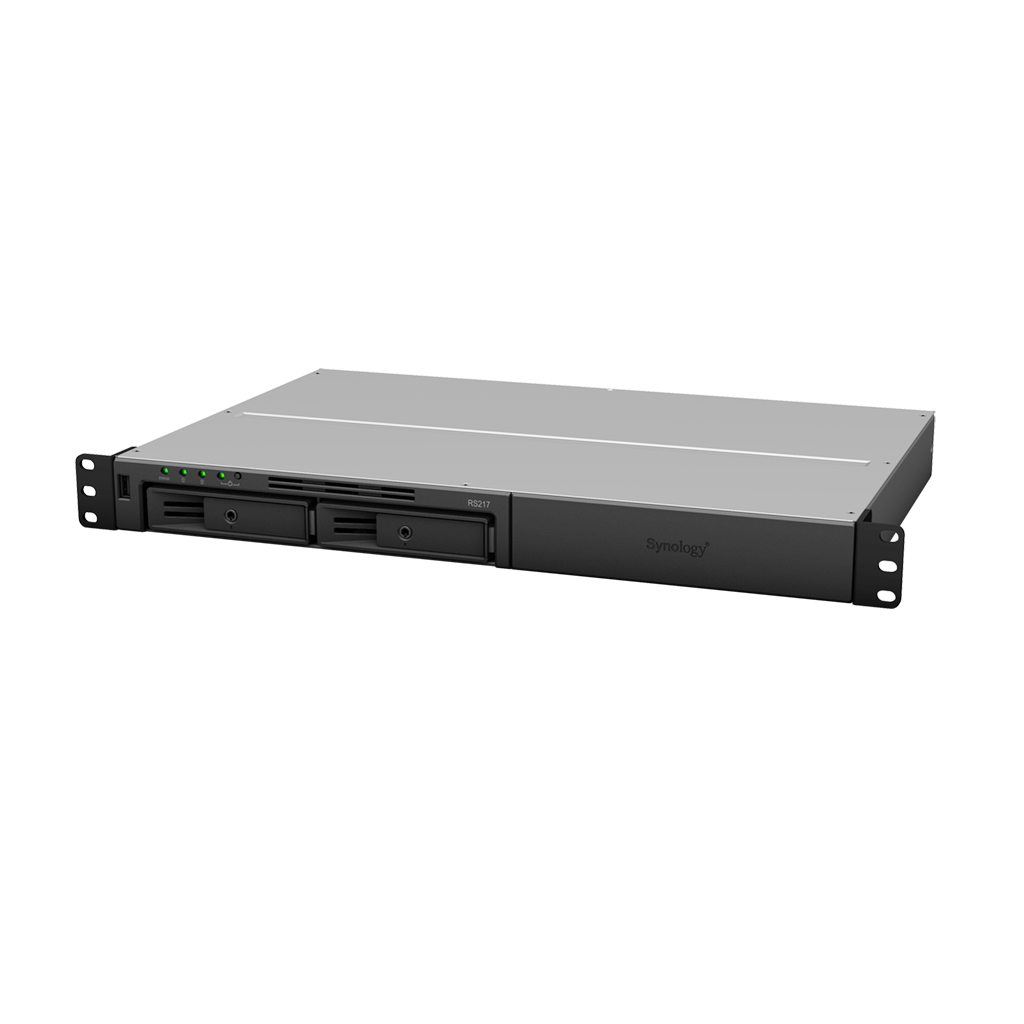 Synology RackStation RS217 – Compact 2-Bay Rackmount NAS for SMBs | Dual-Core CPU | Hardware Encryption | Dual LAN | USB 3.0 | Surveillance & Backup Ready Synology RackStation RS217 – Compact 2-Bay Rackmount NAS for SMBs | Dual-Core CPU | Hardware Encryption | Dual LAN | USB 3.0 | Surveillance & Backup Ready