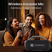 Portronics Radiant 2 30W Bluetooth Speaker | Aluminium Handle, 6 Hours Playtime, Type-C Fast Charging Portronics Radiant 2 30W Bluetooth Speaker | Aluminium Handle, 6 Hours Playtime, Type-C Fast Charging