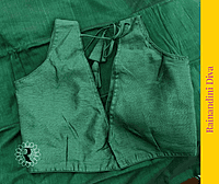 Green Ghicha Silk Blouse Green Ghicha Silk Blouse