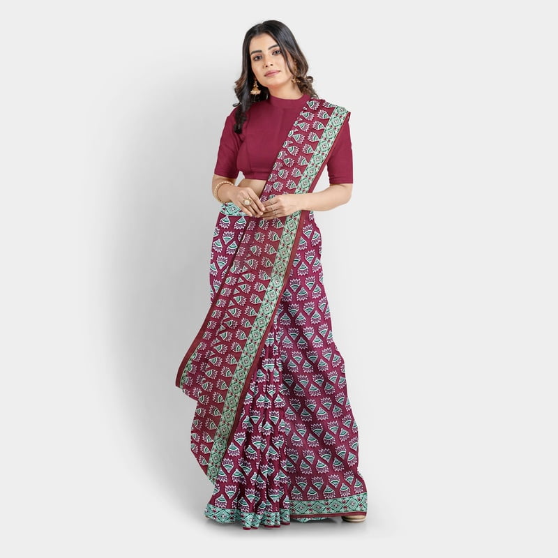Jaamun Ajrakh Future Silk with BP Jaamun Ajrakh Future Silk with BP