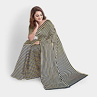 Bollywood Special Tri-Colour Satin Saree with BP Bollywood Special Tri-Colour Satin Saree with BP
