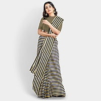 Bollywood Special Tri-Colour Satin Saree with BP Bollywood Special Tri-Colour Satin Saree with BP