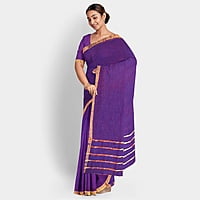 Beauty Berry Linen Saree with BP Beauty Berry Linen Saree with BP