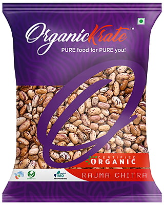 OrganicKrate Rajma Chitra (Kidney Beans - Chitra) - Organic OrganicKrate Rajma Chitra (Kidney Beans - Chitra) - Organic