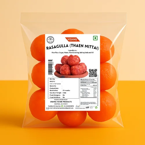 Vishnu Special Dry Red Rasagulla | Thaen Mittai- 200g Vishnu Special Dry Red Rasagulla | Thaen Mittai- 200g