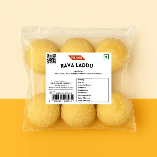 Vishnu Rawa Laddu | Rava Laddu | Traditional Sweet Delight!-Ordinary – 8 Pcs