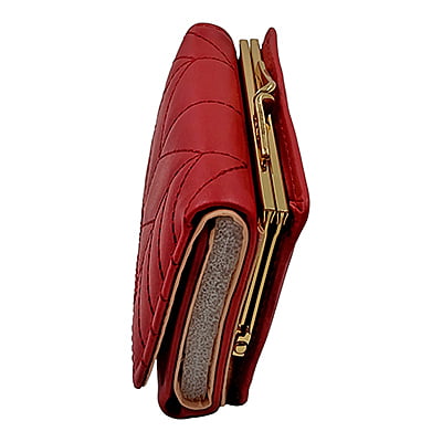 Red - Trifold Leather Wallet Women / Girls ~ Purse, Coin Holder, Card Slot Red - Trifold Leather Wallet Women / Girls ~ Purse, Coin Holder, Card Slot