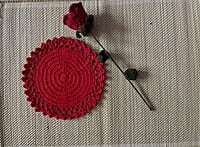 Crochet Single Colour Trivet Crochet Single Colour Trivet