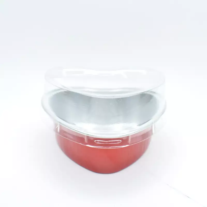 Red Heart Foil Containers With Lid Red Heart Foil Containers With Lid