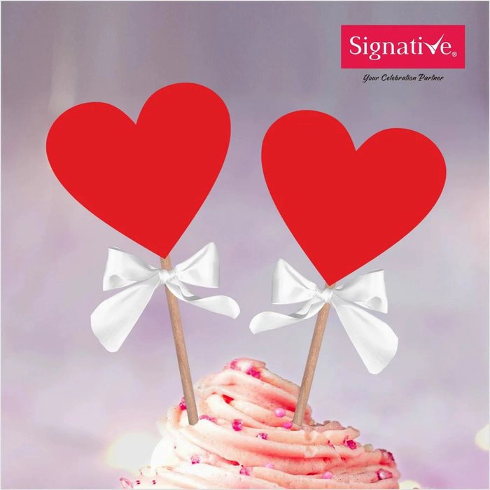 Red Heart Topper(Pack of 4) Red Heart Topper(Pack of 4)
