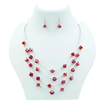 4-Layer Chain & Earring Set 4-Layer Chain & Earring Set