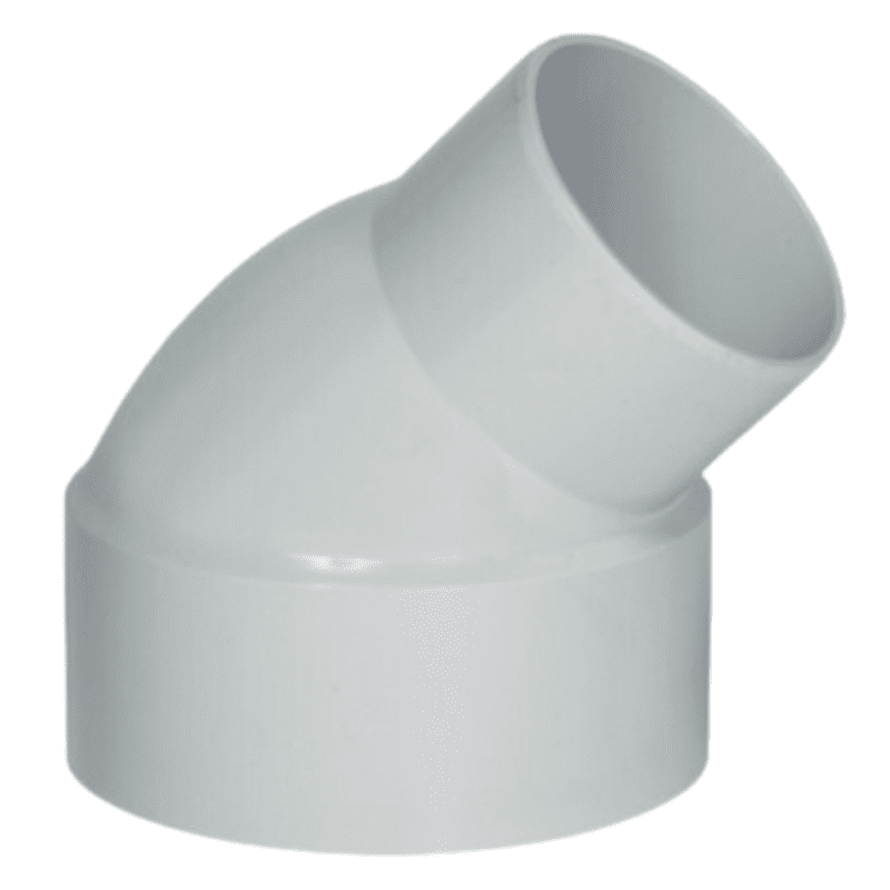 Reducing Bend 45 Degree, 110*90mm, 4"*3"(Inch), Supreme S.W.R Pipes & Fittings 