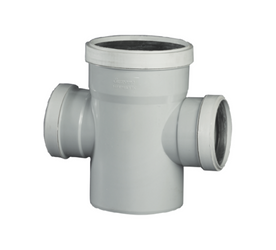 Reducing Cross Tee, 160*110mm, 6"*4"(Inch), Supreme S.W.R Pipes & Fittings 