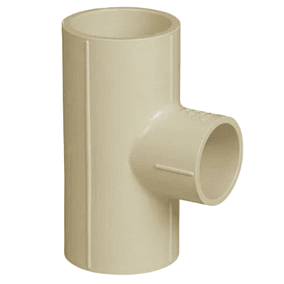 Reducing Tee, 65*25mm, 2-1/2*1(Inch), Life Line C-PVC Hot and Cold Water System 