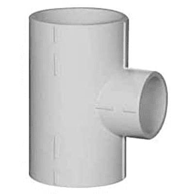 Reducing Tee, 100*25mm, 4*1(Inch), Supreme Aqua Gold uPVC High Pressure Plumbing System