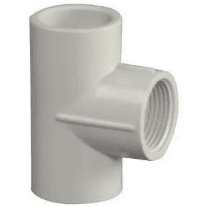 Reducing Th. Tee, 25*20 mm, 3/4"*1/2" Inch, Agriculture PVC Fittings