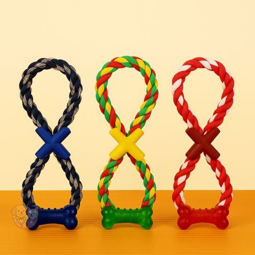 Rope Toy with Bone โ Chew & Tug Toy for Dogs and Puppies Rope Toy with Bone โ Chew & Tug Toy for Dogs and Puppies