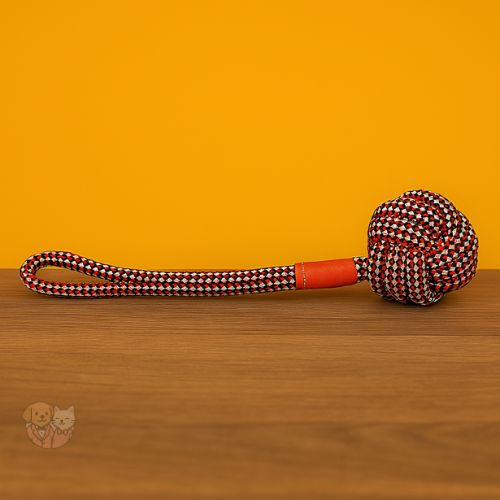 Rope Toy with Small Ball & Handle โ Chew & Tug Toy for Puppies and Small Dogs Rope Toy with Small Ball & Handle โ Chew & Tug Toy for Puppies and Small Dogs