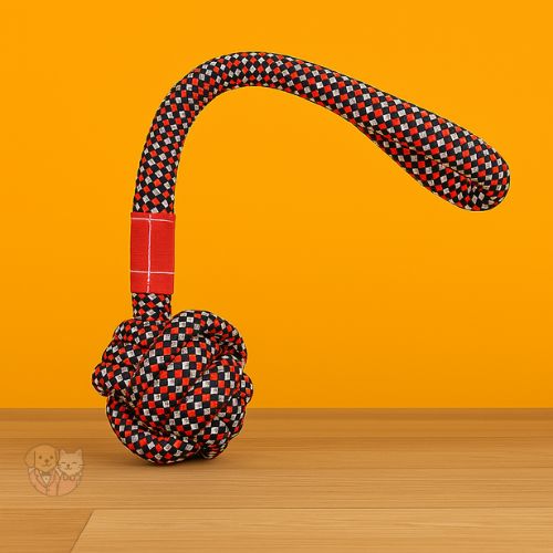 Rope Toy with Small Ball & Handle โ Chew & Tug Toy for Puppies and Small Dogs Rope Toy with Small Ball & Handle โ Chew & Tug Toy for Puppies and Small Dogs