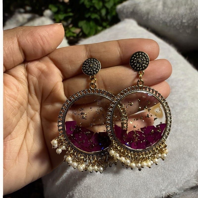 Half Rose Jhumka Half Rose Jhumka