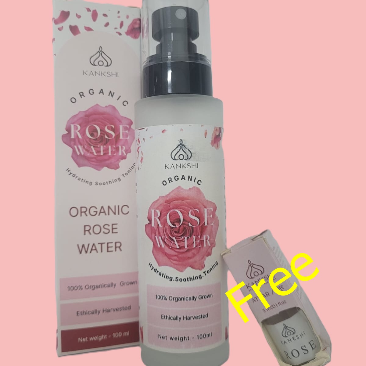 Kankshi organic 100% Natural Rose water