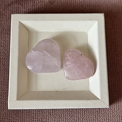 Rose Quartz Heart Tumbles